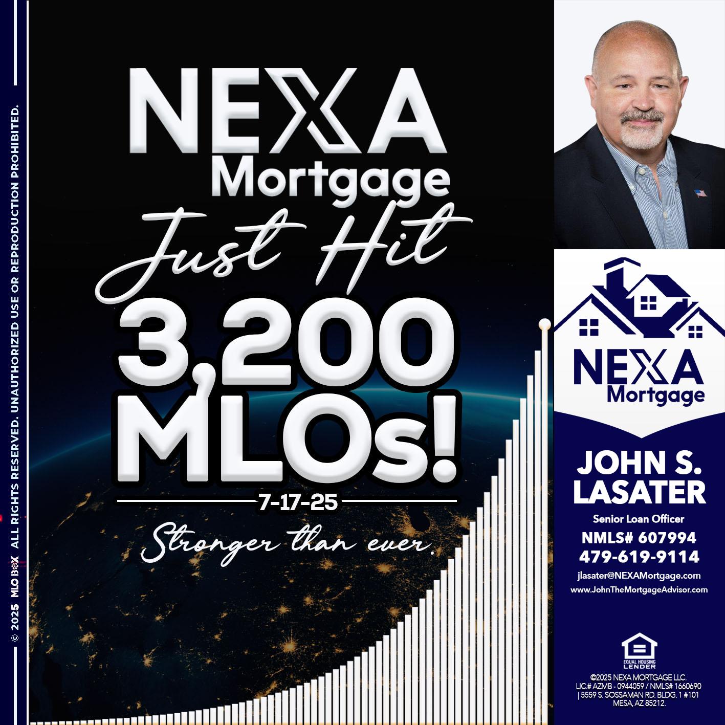 3200 MLOs - John S. Lasater -Mortgage Loan Originator
