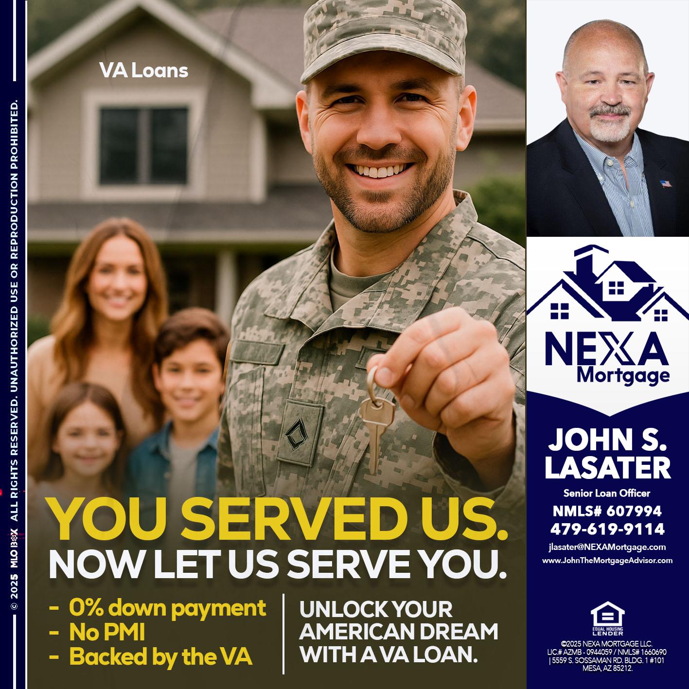 YOU DESERVED - John S. Lasater -Mortgage Loan Originator